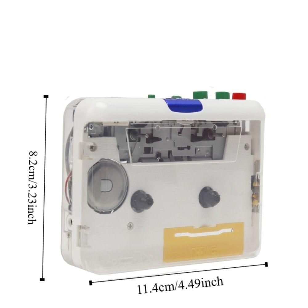 Earphone Plug and Play Cassette Player Multifunction Convenient Tape Player 3.5mm AUX Input MP3 Converter Music Capture