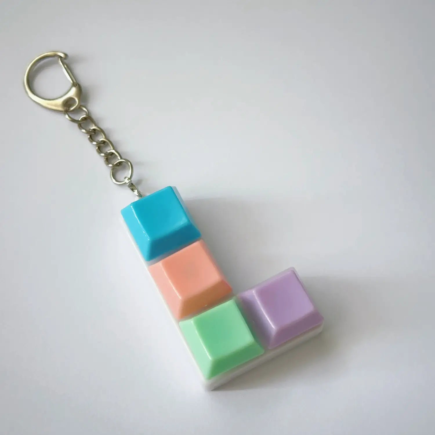 KeychainToy Press Stress Relief Fidget Button Key Caps Key Ring Keyboard Keychain Toys Finger Party Gift