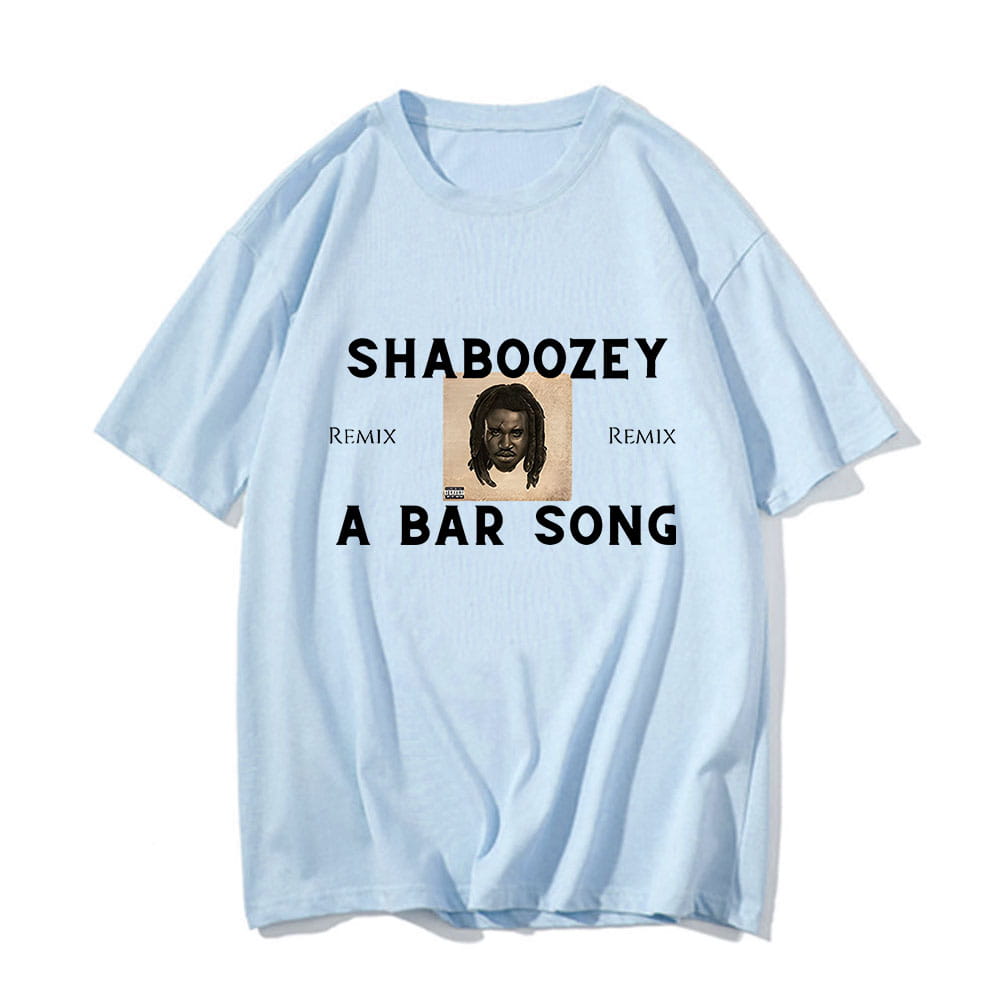 Hip Hop Remix A Bar Song T-shirt Shaboozey Graphic Printing Grunge Tee-shirt Short Sleeve Cotton Tshirt Sudaderas Punk Clothes