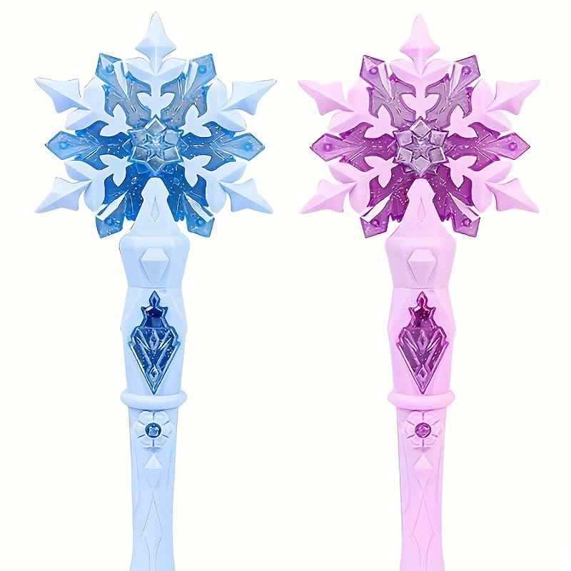 Hot Selling Anime Ice Princess Elsa Light Music Magic Dream Snow Wand Makeup Toy Girl Birthday Christmas Gift
