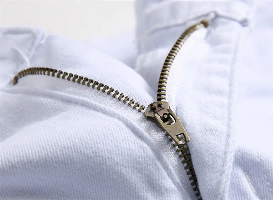 2026 New Men’s Casual Jeans Trendy Red Hip Hop Holes Slim Denim Pants Ripped Trousers Versatile Stretch Distressed Pants Male