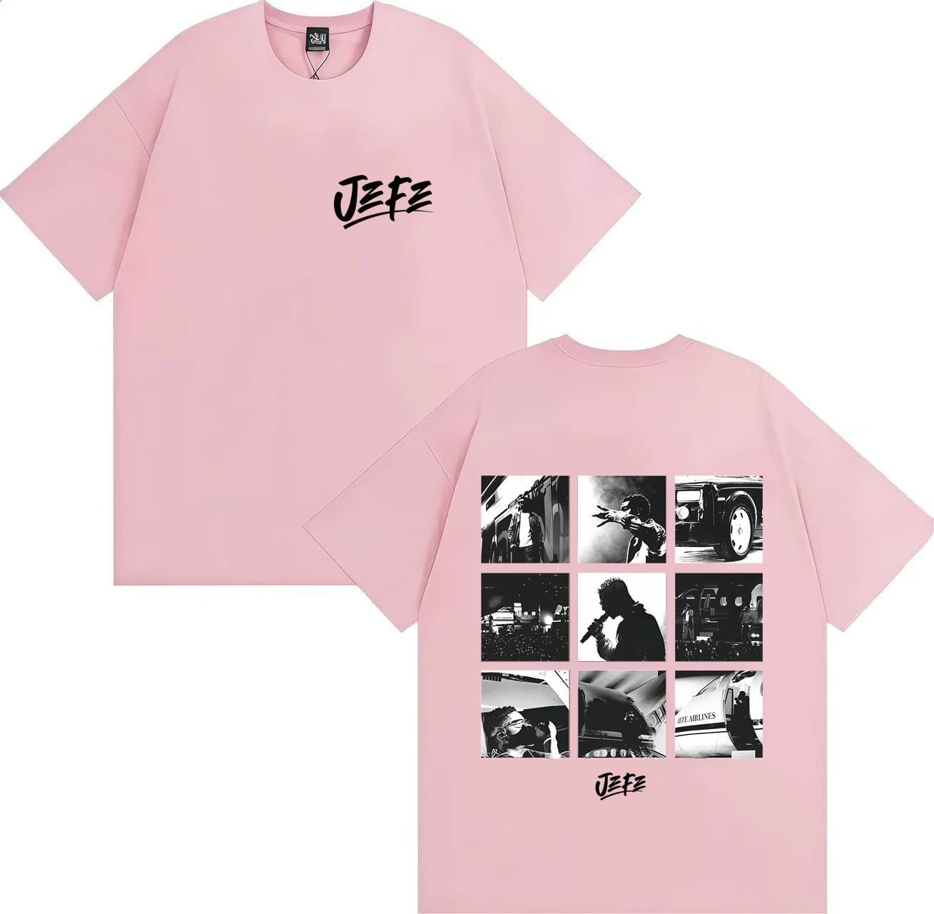 Hot Sale Rapper Ninho Jefe Harajuku Tshirt Men Women Hip Hop Fashion Summer Casual Short Sleeve Cotton Y2K T Shirt Tops Teenager