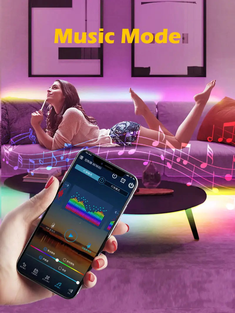 WS2812B Controller Bluetooth Music APP Control for Pixel LED Strip Light SK6812 WS2811 WS2812 Tape Lights USB 5V Remote Control