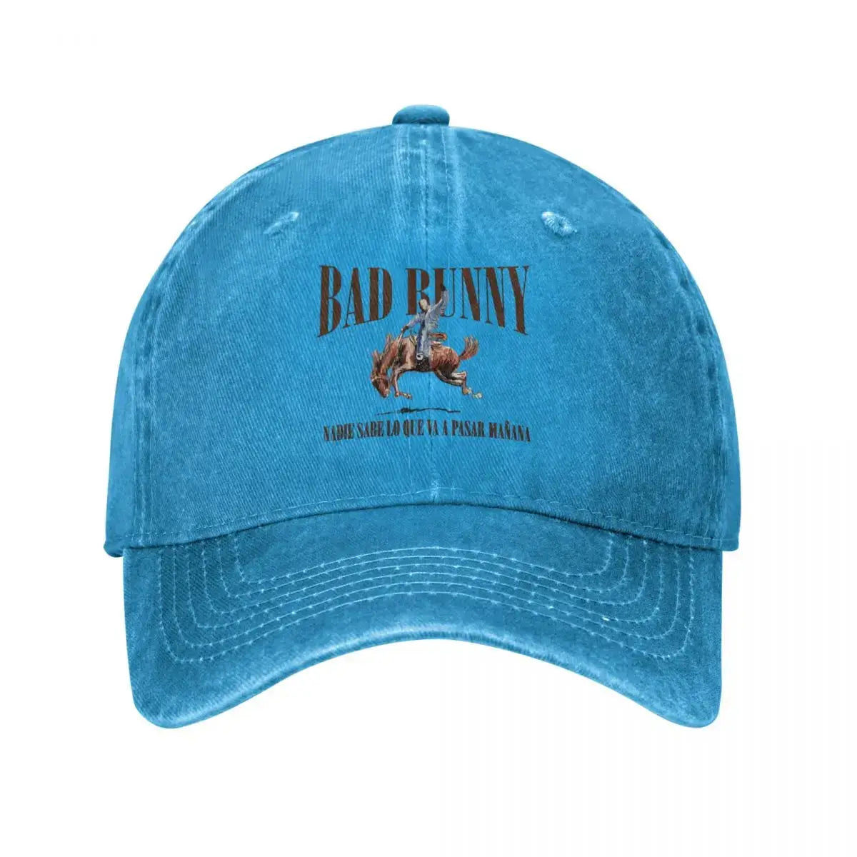 2024 Tour Bad Bunny Nadie Sabe Baseball Caps Retro Distressed Washed Music Sun Cap Men Women Outdoor Summer Adjustable Hats Cap