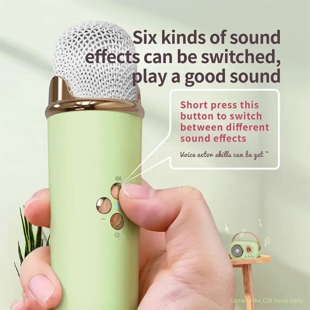 Karaoke Wireless Portable Bluetooth Speaker With Microphone Radio FM Machine Mini Music Sound Box Caixa De Som Small Mp3 Column