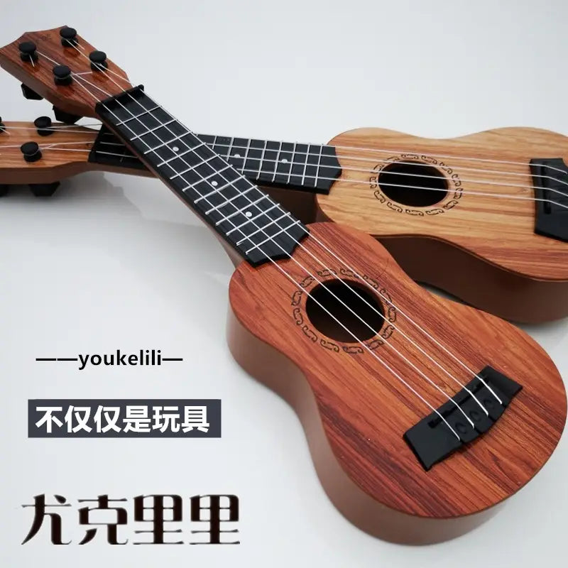 35cm Ukulele Children Guitar Toy Can Be Used To Play Elementary Instruments with Paddles Simulating Yukrili Music Toys