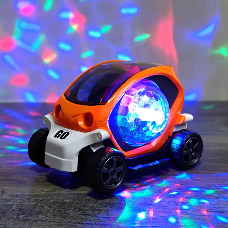 Children’s Electric Toy Car Flashing Music Omnidirectional Rotating Cool Electric Light Boy Girl Best Holiday Gift