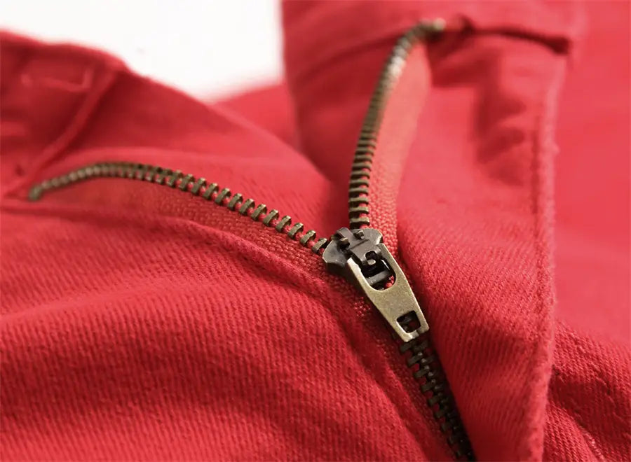 2026 New Men’s Casual Jeans Trendy Red Hip Hop Holes Slim Denim Pants Ripped Trousers Versatile Stretch Distressed Pants Male