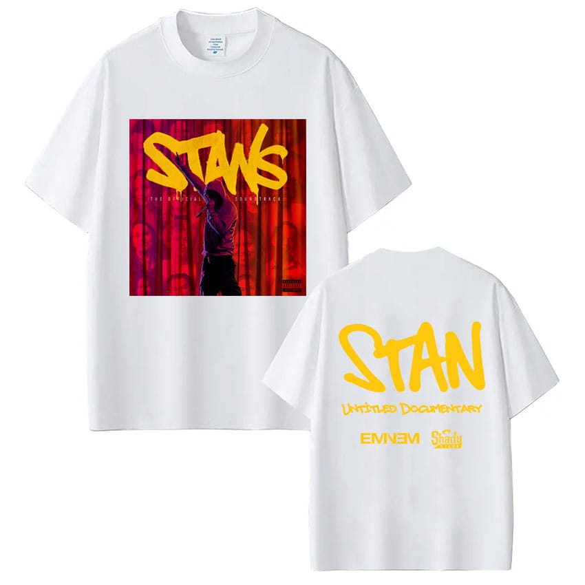Rapper Eminem 2025 New Album Stans Print T-Shirt Men Women Trendy Hip Hop Vintage T Shirt Oversized Cotton T-shirts Streetwear