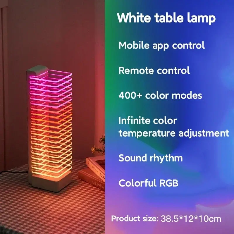 Product Manufacturer Desk Tower Voice Control LED RGB Smart lighting Music Rhythm Lights