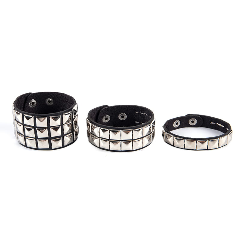 Punk Hip-Hop Gothic Nail Bracelet Rivets Casual Couple Bracelet Party New Year’s Christmas Valentine’s Day Birthday Gift
