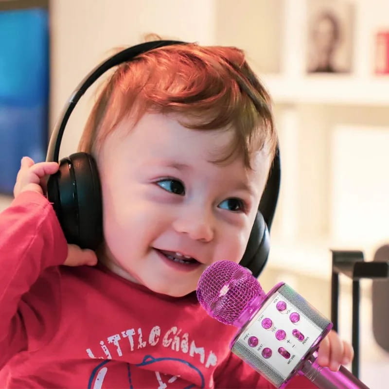Microphone Sound Integrated Wireless Karaoke Children Singing Microphone As One Wireless Karaoke for Kids The Best Toy Gift