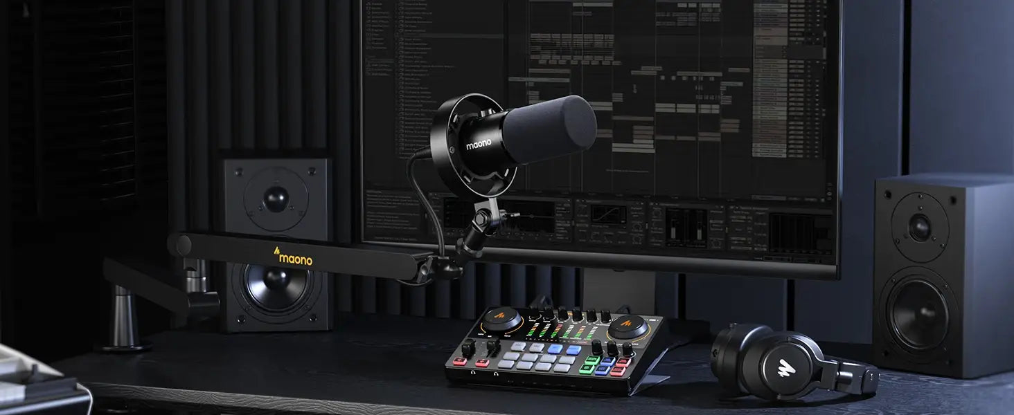 Maono PD300X Dynamic Microphone XLR USB Podcast Recording Mic 192kHz24bit For Content Creation Home Audio Studio Noise Reduction