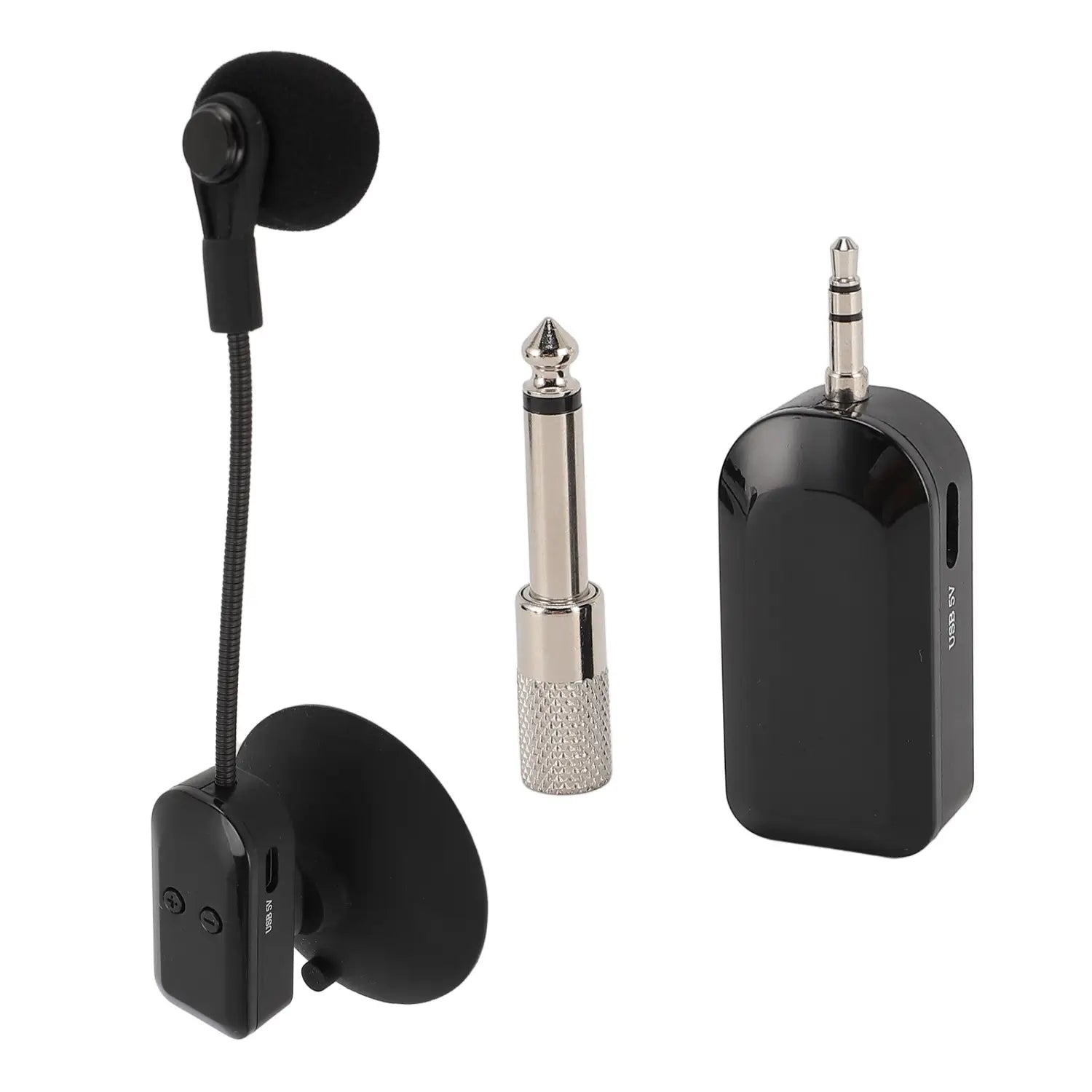 Instrument Microphone System Noise Reduction Double Shielded 2.4G Wireless Instrument Pickup Microphone Adjustable for Violin