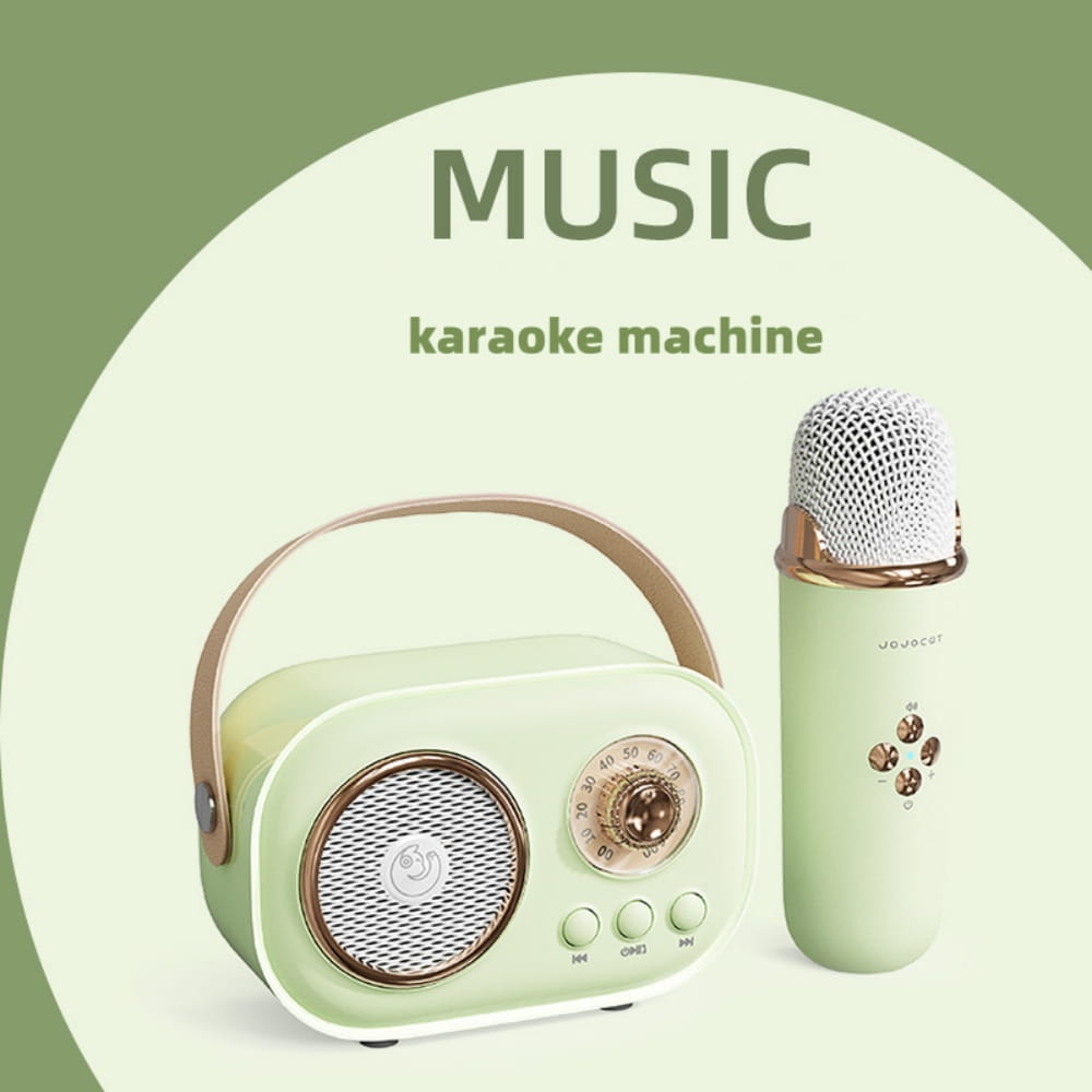 Karaoke Wireless Portable Bluetooth Speaker With Microphone Radio FM Machine Mini Music Sound Box Caixa De Som Small Mp3 Column