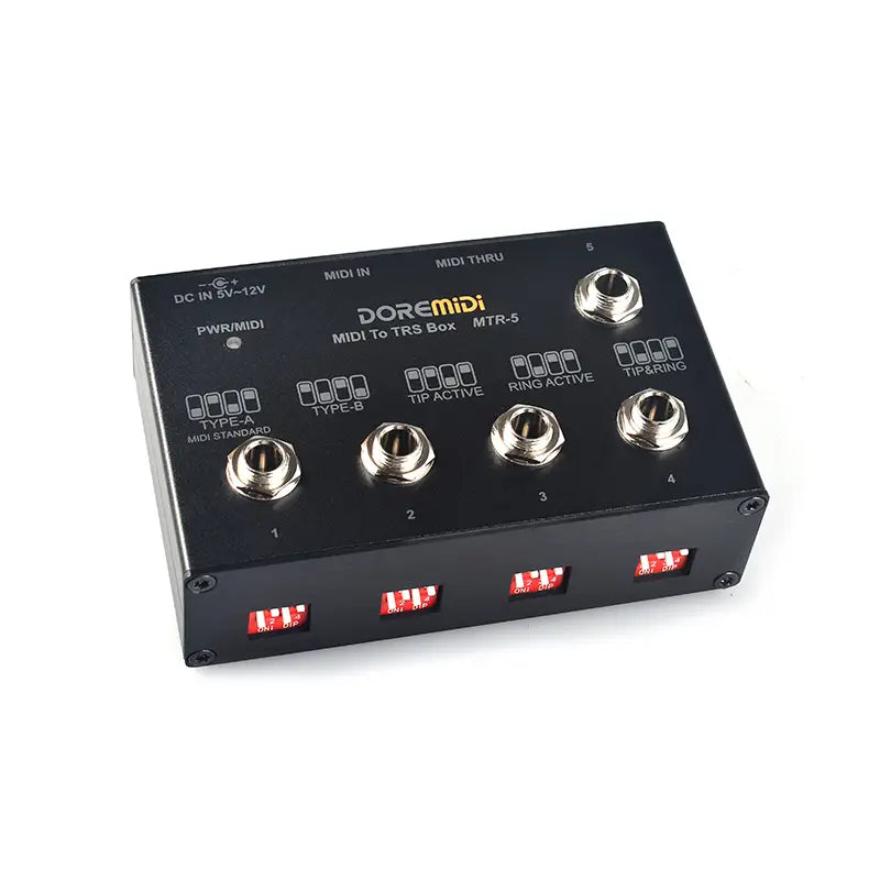 MIDI THRU To TRS Box Is Convert MIDI Five-pin DIN Interface Into TRS Interface Convert One MIDI Input Into Five TRS Outputs