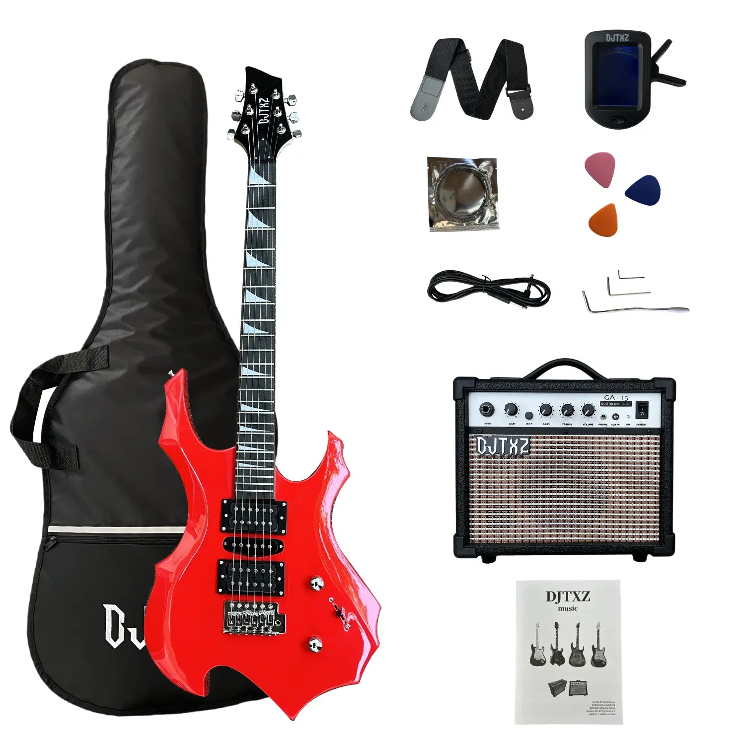 Electric Guitar with Speaker Amplifier Guitar Performance Special Set Alien Guitar Practice