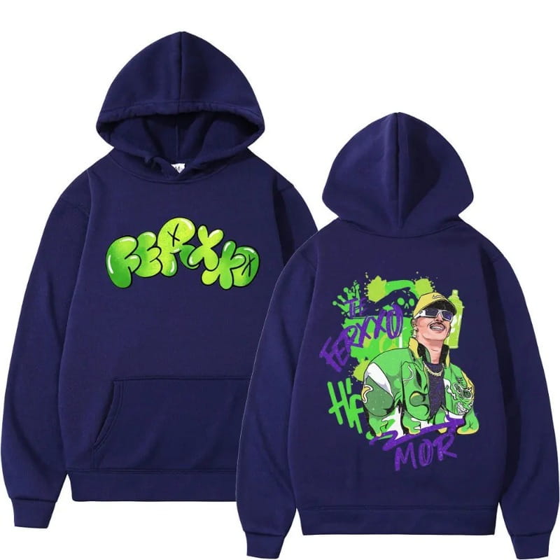 Rapper Feid Ferxxo Hoodie Men Women Sweatshirt Print Unisex Streetwear Hip Hop Style Autumn Winter Fashion Hip Hop Tops Clothes