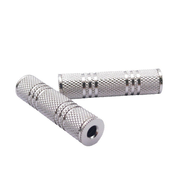 2PCS 3.5mm Jack Coupler Gold Plated 3.5 mm Female to 3.5mm Female Jack plug audio Stereo Coupler Socket Adapter connectors
