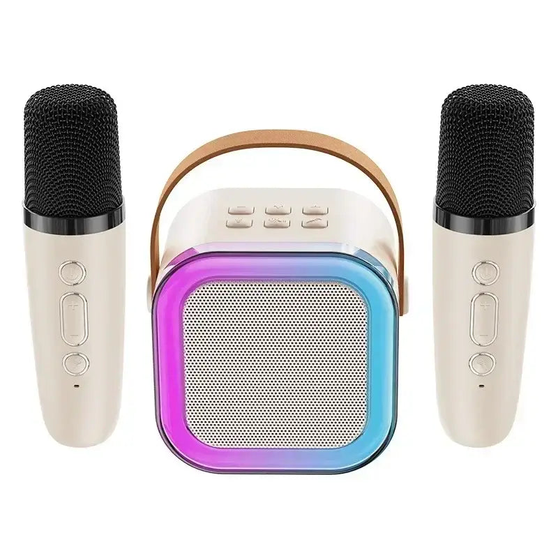 Hot sales K12 Karaoke Microphone KTV with 2 Wireless Microphones for Home Bluetooth 5.3 PA Speaker Singing Children’s Gifts