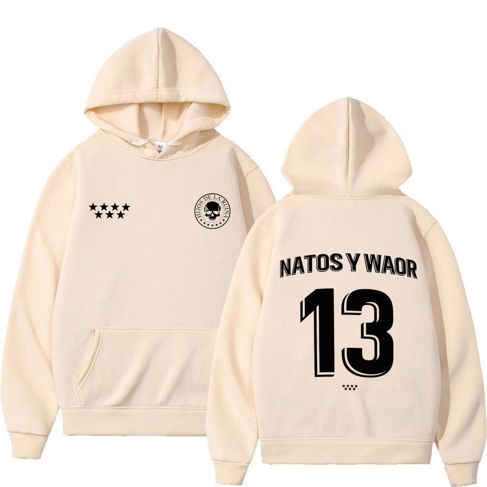 Rapper NATOS WAOR 13 Sweatshirts Men Women Fashion Hip-hop Pullover Autumn Winter Loose Casual Gothic Punk Tracksuit Streetwear