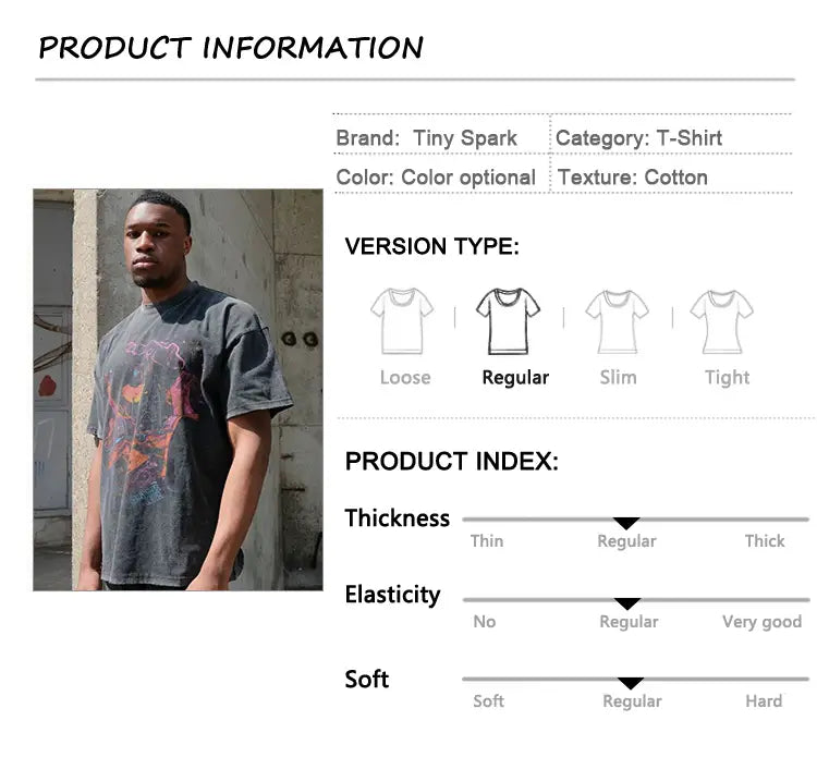 Hip Hop Oversize Washed T-Shirt Streetwear Harajuku Graffiti Graphic Printed T Shirt 2025 Men Spring Summer Short Sleeve Tshirt