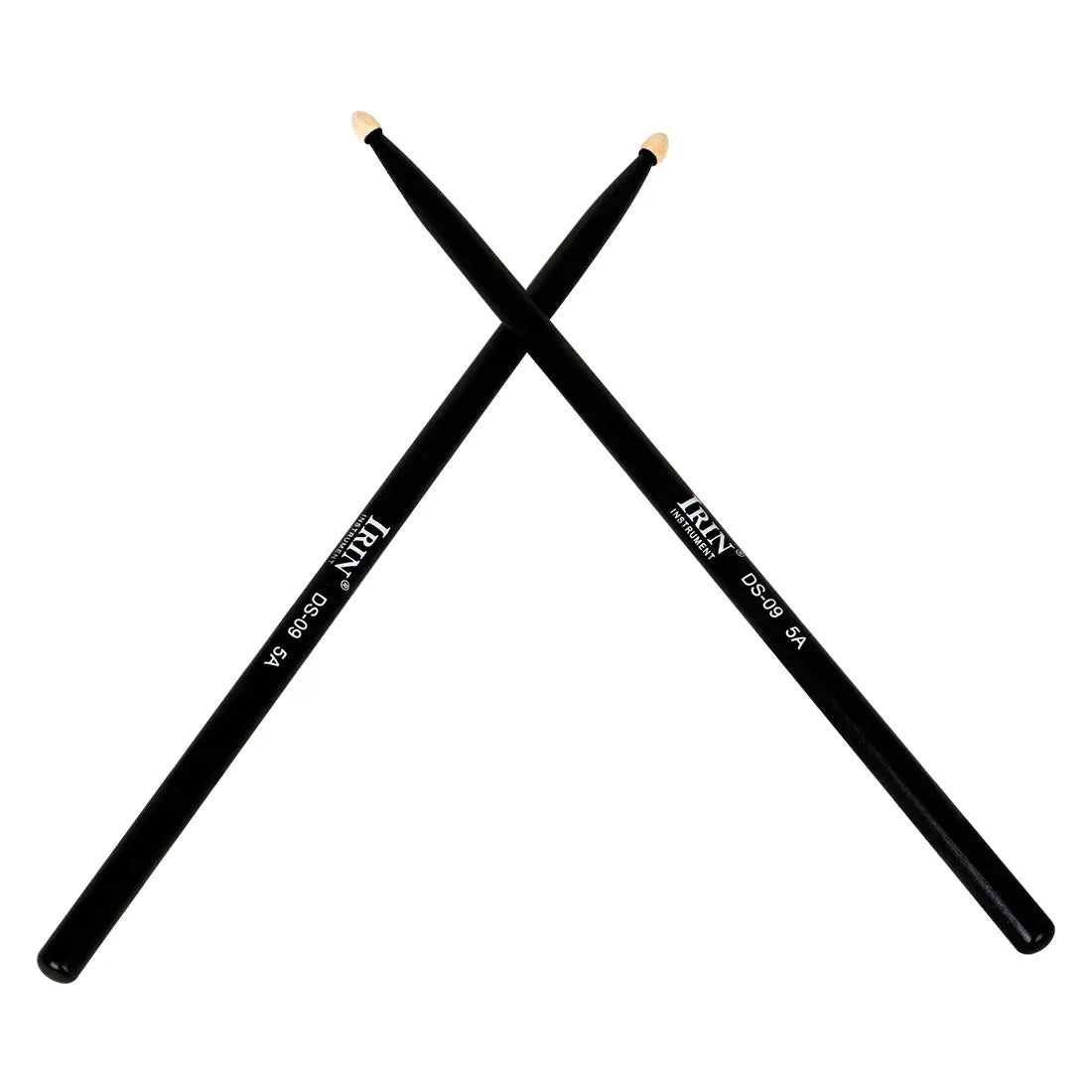 IRIN Drumstick Jazz Drum 5A Solid Wood Pair Drum Sticks Percussion Music Instrument Sturdy Maple Black Drum Universal Accessory