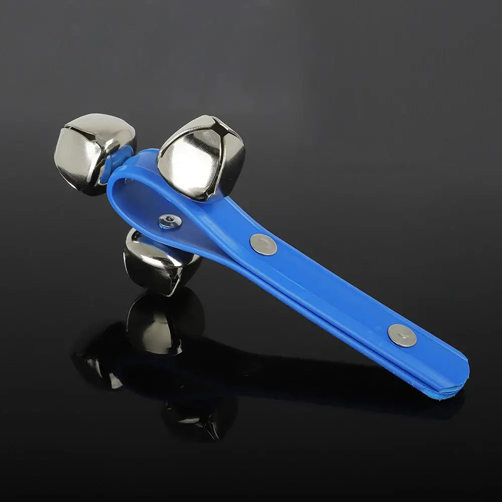Orff Hand Held Rattle Bell Tambourine ABS Plastic Handbell Percussion Musical Instrument Musical Toy KTV Party Shaker Game