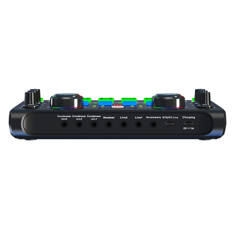 HD X60 Sound Card English Version Professional Sound Cards Audio Mixer For Karaoke Broadcast KTV Singing Live Sound Mixer