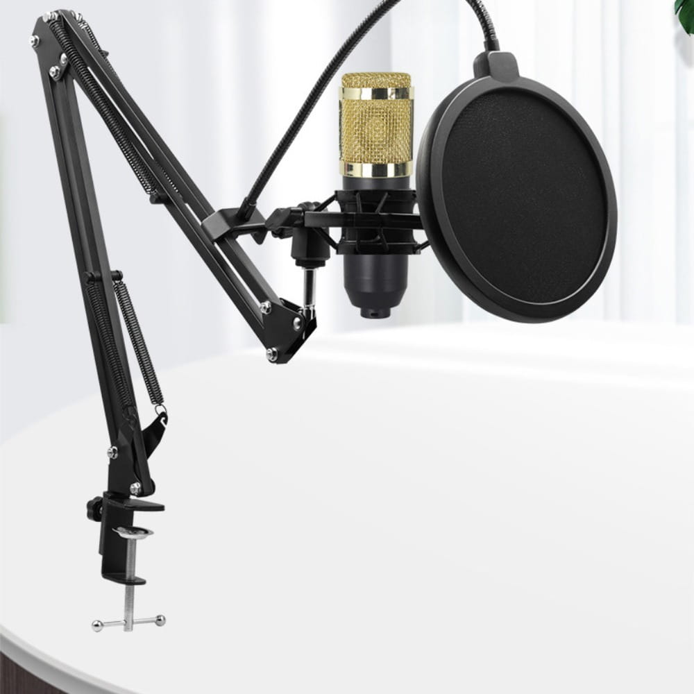 BM800 Condenser Microphone Kit Computer Sound Card Mobile Phone Audio Mixer Streaming USB External Sound Card Studio Recording