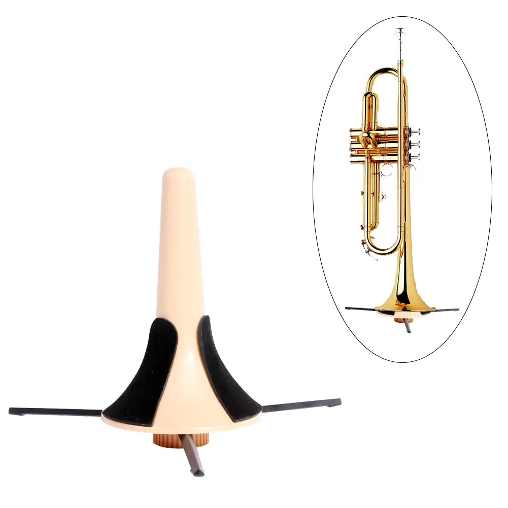 New Trumpet Stand Portable Trumpet Holder Foldable Tripod Metal Brass Leg Musical Instrument Holder Wind Instrument Accessories