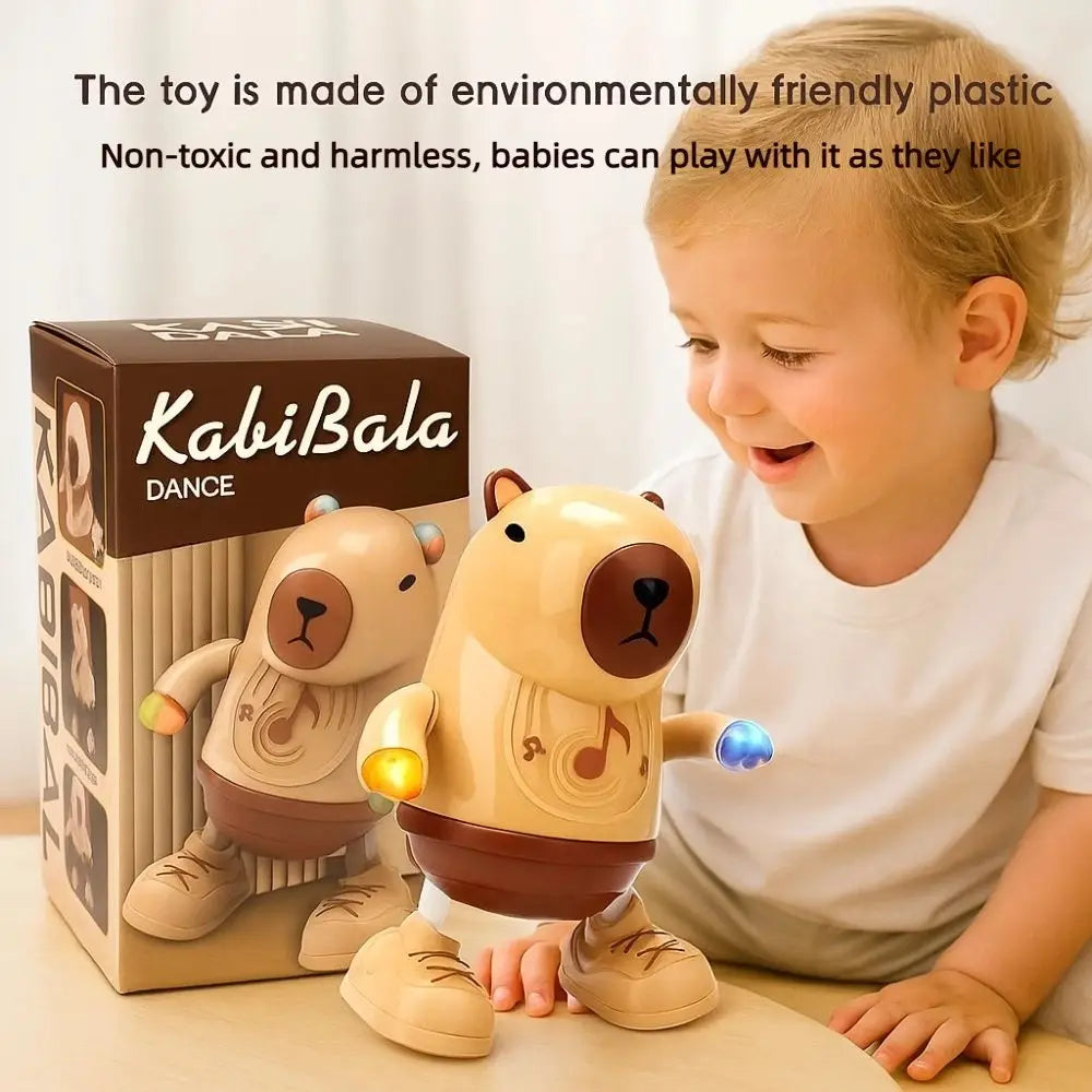 Singing Dance Electric Capybara Toys Left Right Dance Swinging Hands Capybara Dancing Toy Durable with Music Lighting