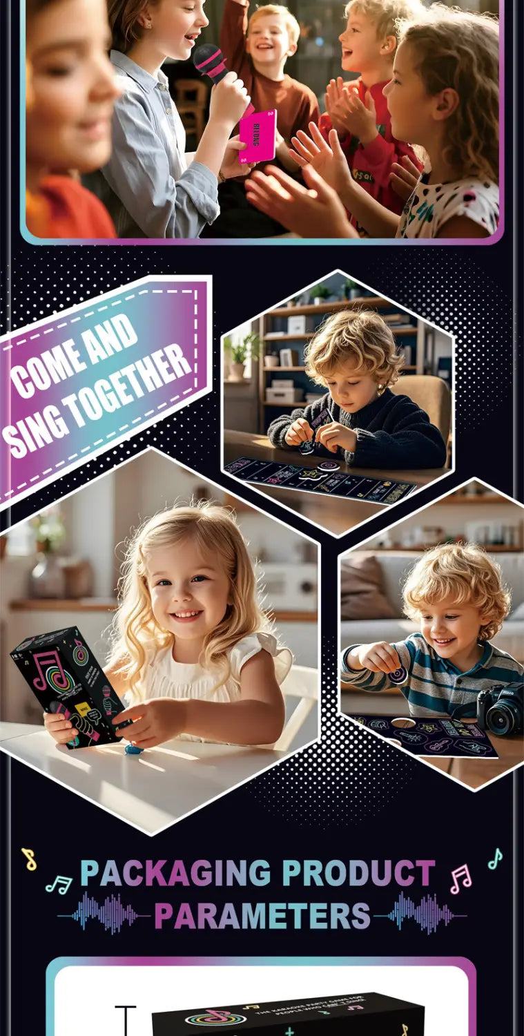 Grabbing Mic Game Bad Singer Karaoke Master Microphone- Cards Game Family Gatherings Games Party Game Music Games