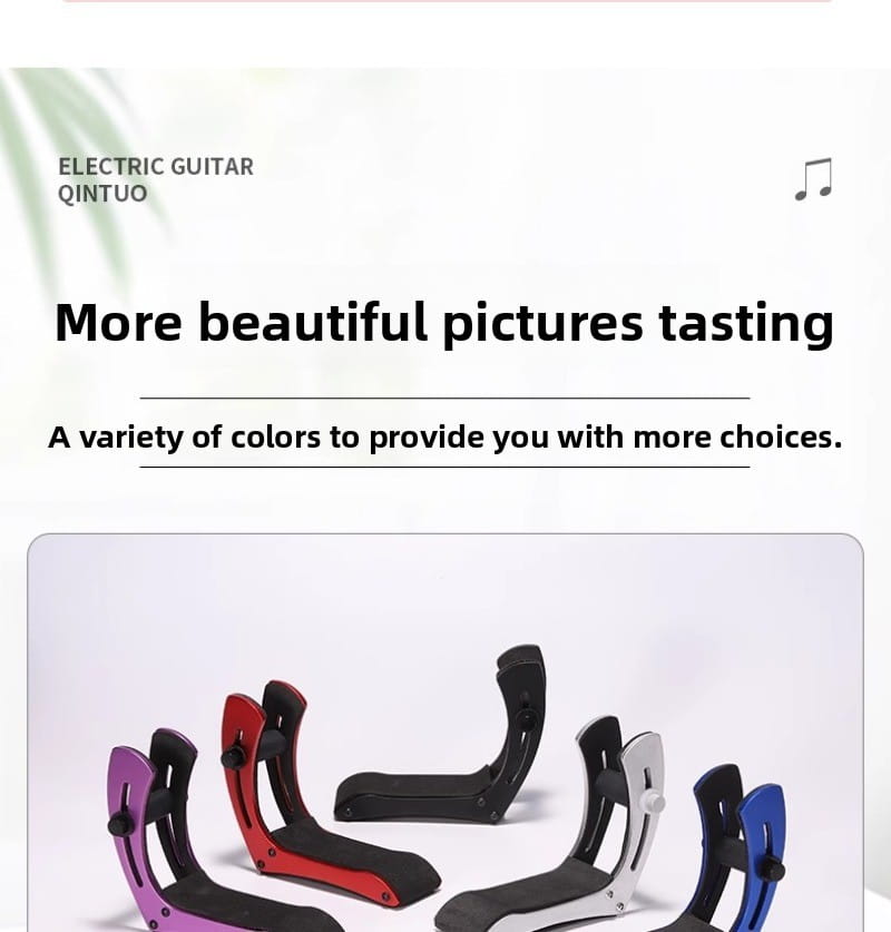 Aluminum Alloy Electric Guitar Practice Stand Portable Piano Practice Stand Adjustable Anti-slip Musical Instrument Accessories