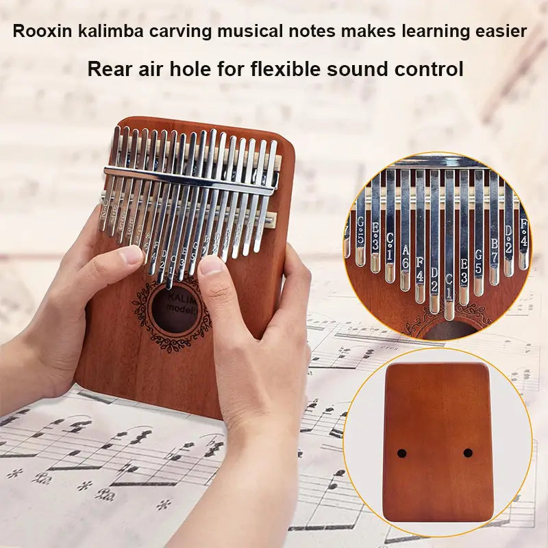 Kalimba Finger Piano 21 Keys 17 Key Thumb Piano Keyboard Musical Instrument Mbira for Beginner Music Lover