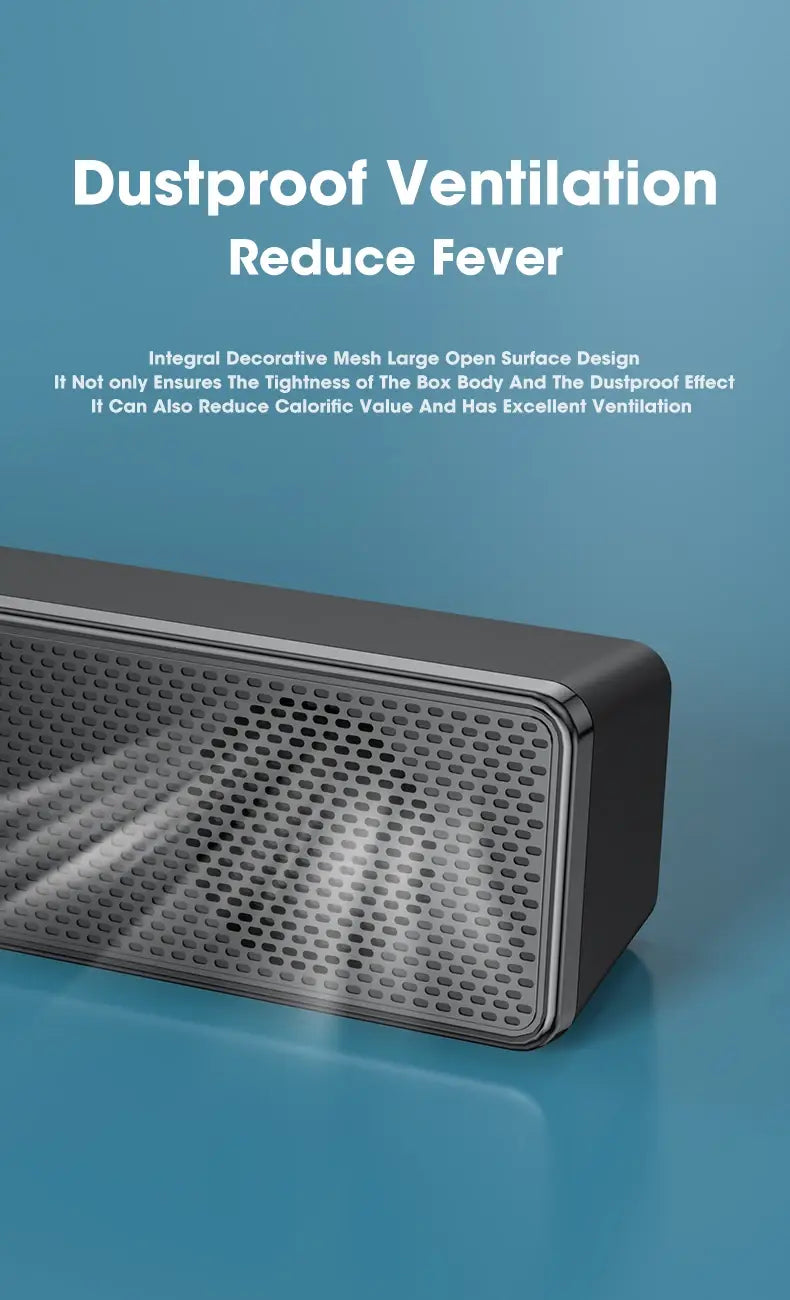 PC Soundbar Wired and Bluetooth Speaker USB Powered Soundbar for TV Pc Laptop Gaming Home Theater Surround Audio System