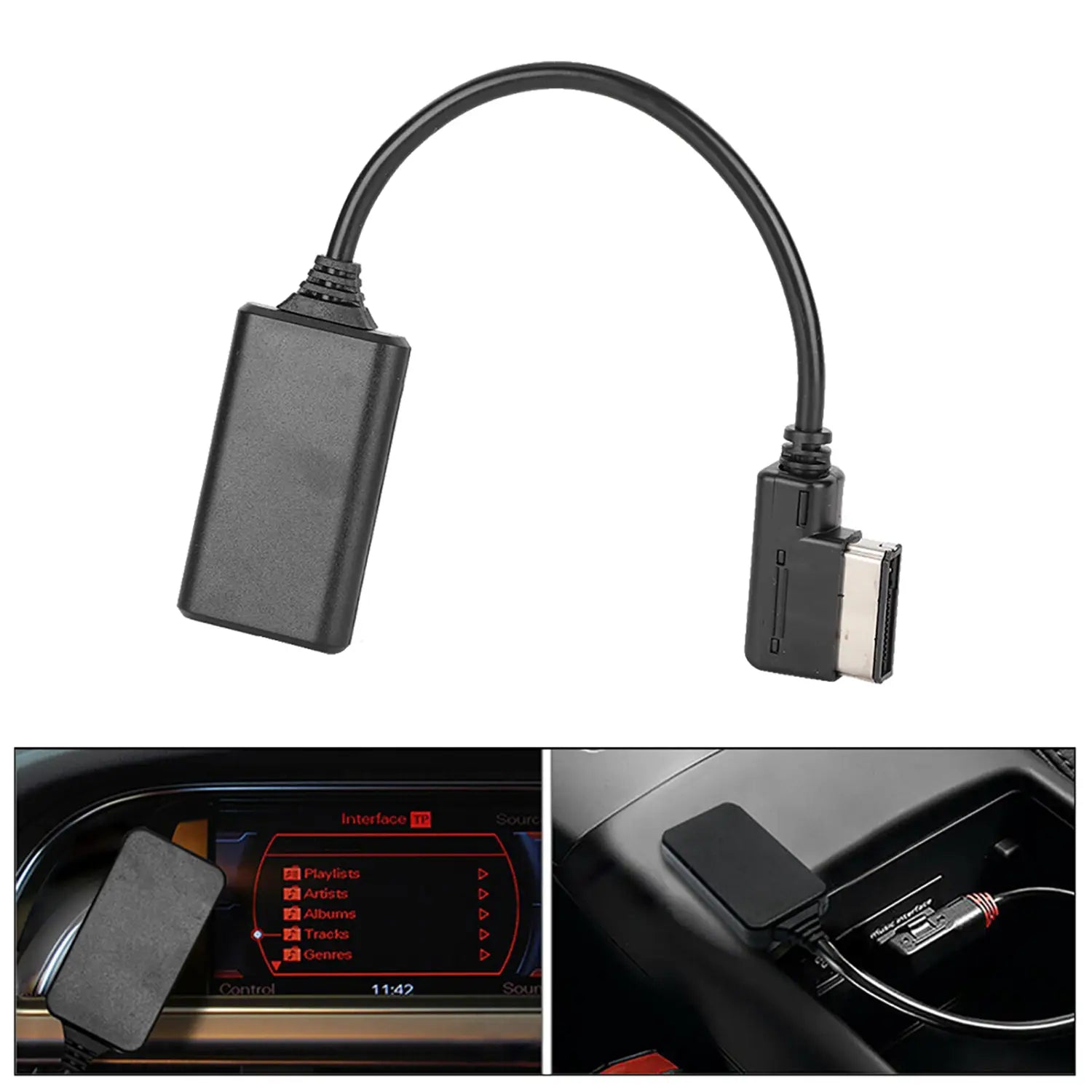Audio Cable AUX Cable for MMI Music Interface Adapter Bluetooth5.0 AUX Music Interface Adapter Audio Cable for Audi AMI MMI MDI