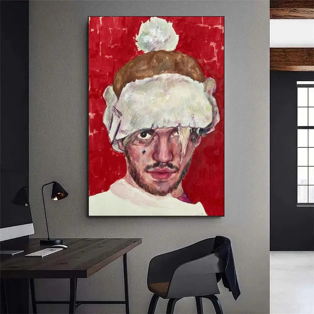 Lil Peep Hellboy Rapper Poster Gallery Prints Painting Wall Canvas Pictures Living Room Sticker Small