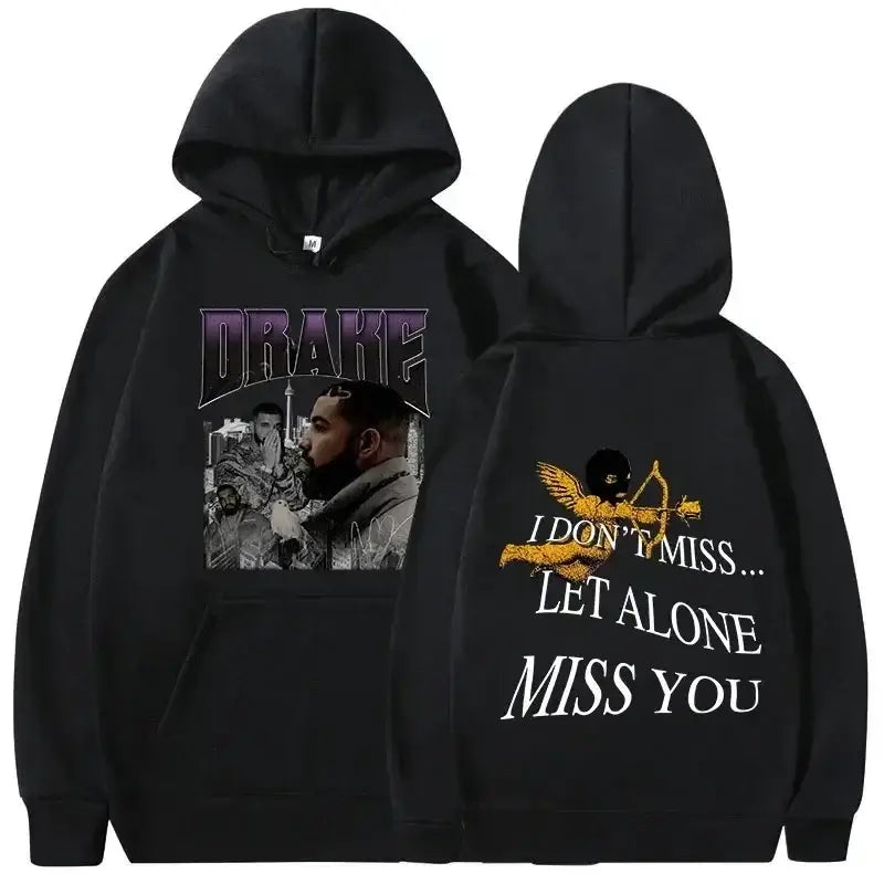 Rapper Drake Music Album Cover Graphic Hoodies Men’s Fashion Hip Hop Vintage Sweatshirts AutumnWinter Fleece Warm Pullovers Y2k