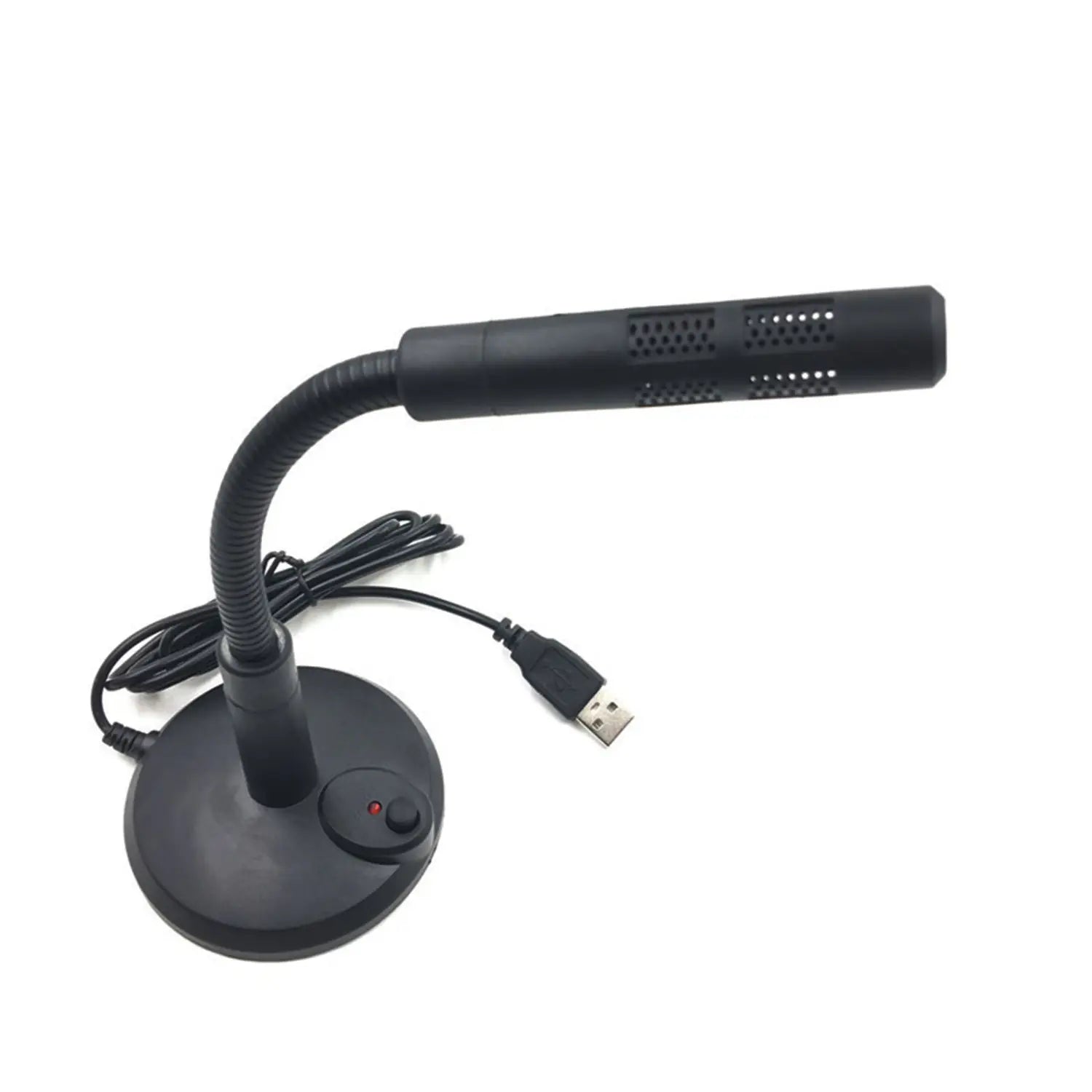 USB Desktop Microphone Plug & Play Omnidirectional PC Laptop Computer Mic For Computer Gaming Recording Chatting Singing Meeting