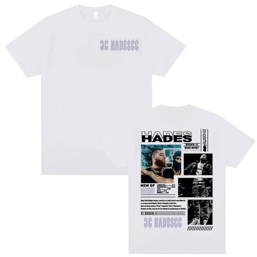 Rapper Hades 66 Make Money Not Friends Album Cover T Shirts Men Women Fashion Hip Hop Pop Music Short Sleeve 100% Cotton T-shirt