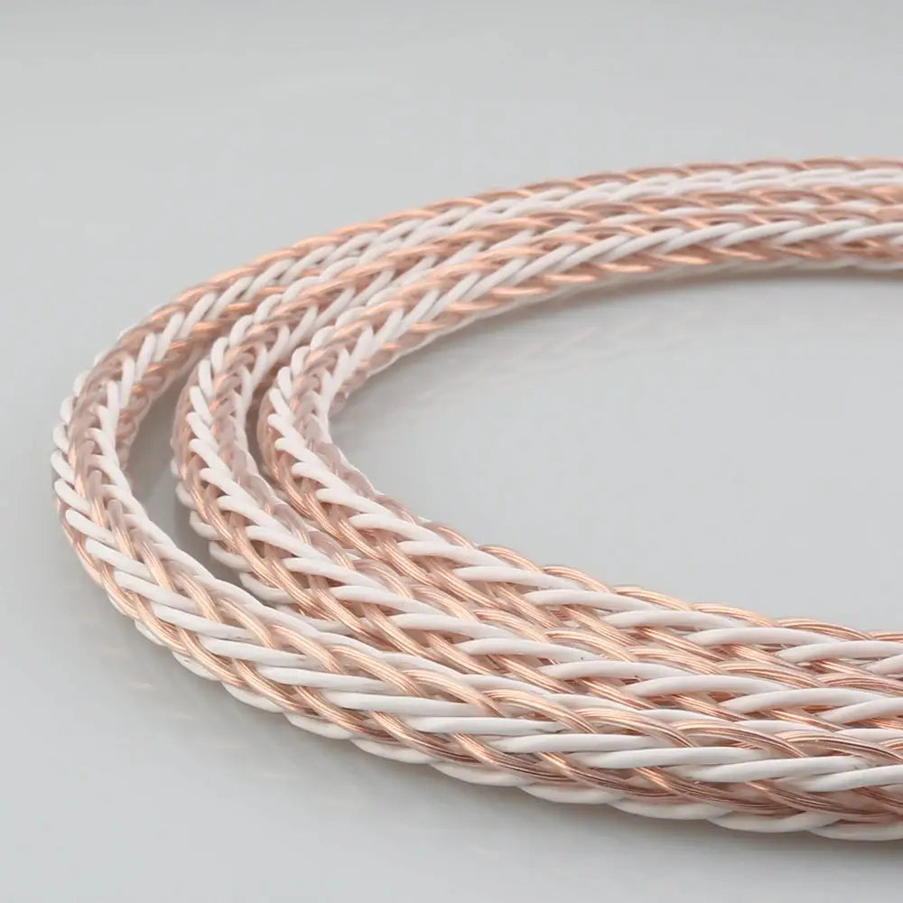 Per Meter HIFI 8TC 7N OCC Pure Copper Speaker Cable Hi-End Audio Speaker Wire Loudspeaker Cable