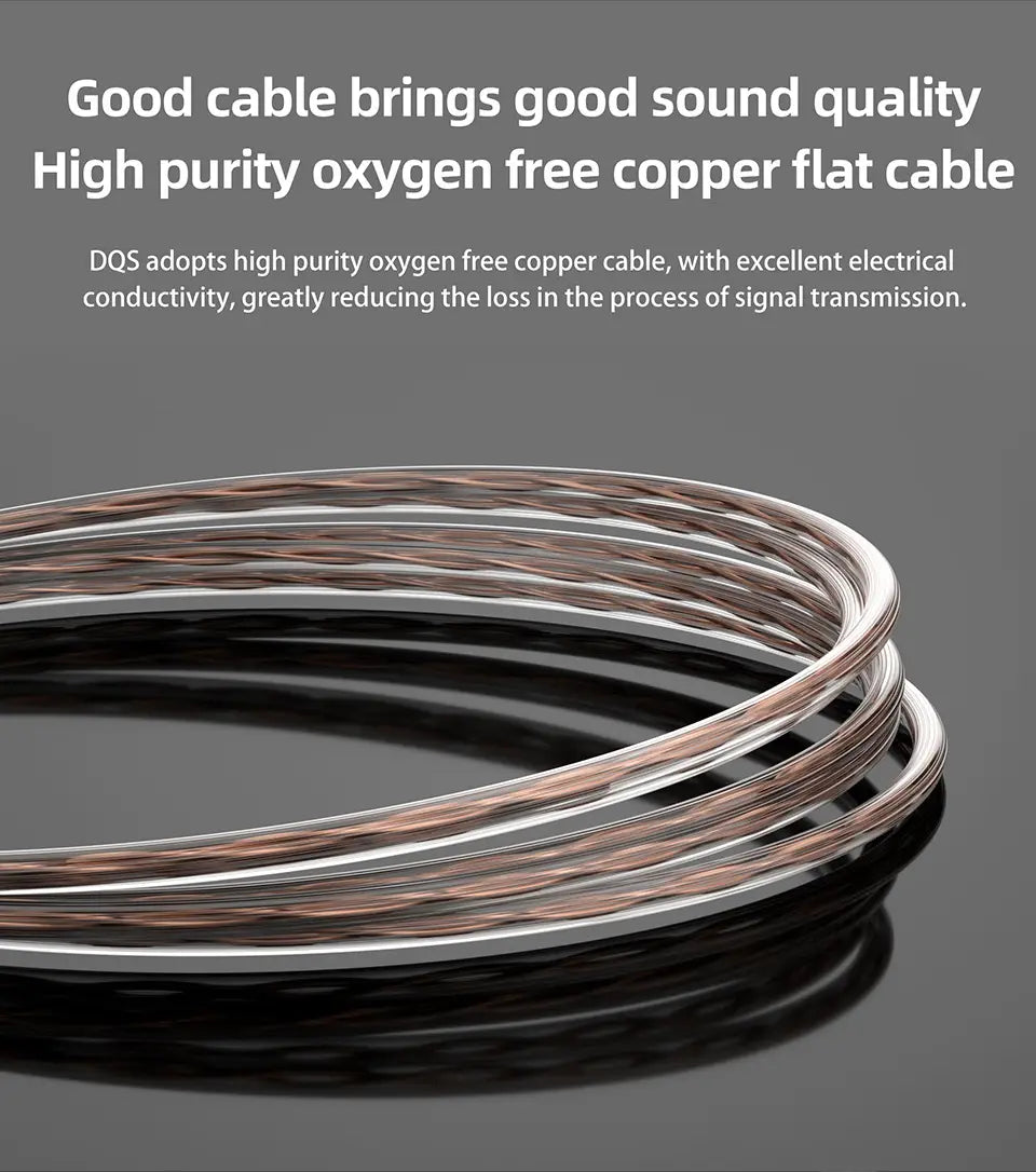 KZ DQS Metal Wired Earphones With Microphone In Ear Earbuds Headphones HiFi Bass Monitor Sport Music Stereo Detachable Headset
