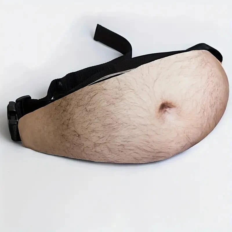 Niche Belly Pattern Waist Pack Unisex Fanny Pack Funny Belly Waist Bag Funny Creative Fanny Pack Unisex Dad Bag