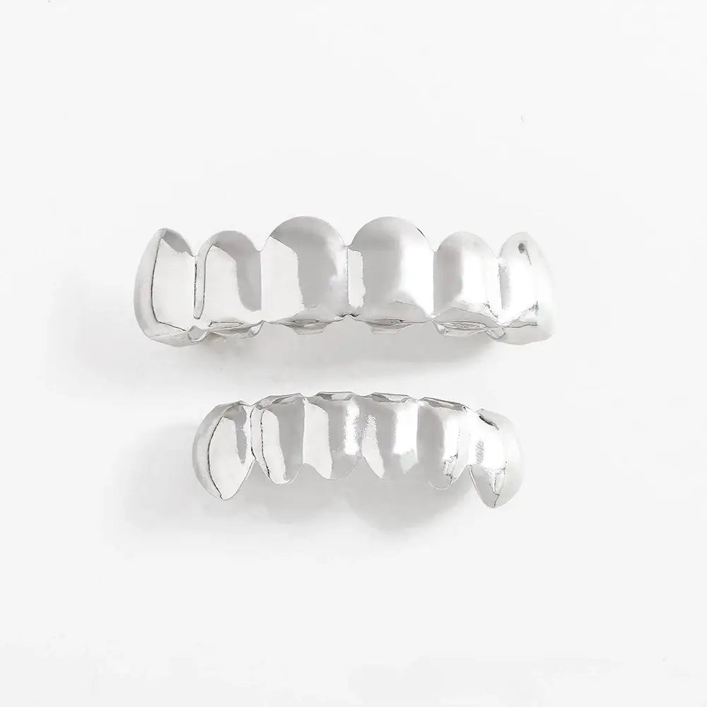 2025 Hip Hop Tooth Grillz Glossy Unisex Dental Jewelry for Men Women Parties Halloween Costume Rapper Accessories