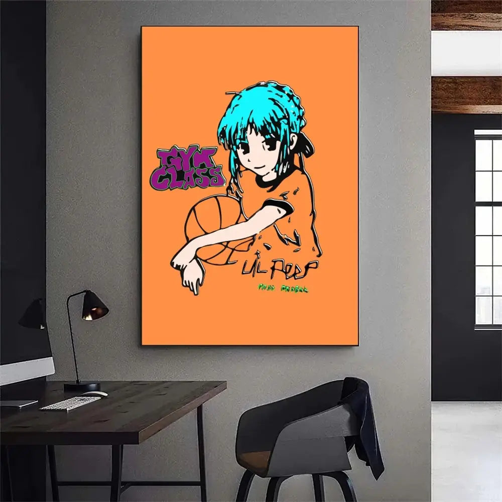 Lil Peep Hellboy Rapper Poster Gallery Prints Painting Wall Canvas Pictures Living Room Sticker Small