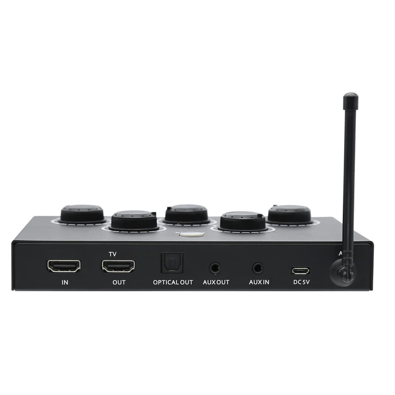 New Launch Dual Channels Karaoke Mixer for home theater with UHF Wireless Microphone HD ARC Optical(Toslink) AUX