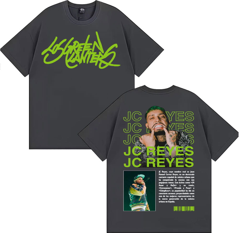 Rapper Jc Reyes Album Tour 2025 Graphic T Shirts Men Women Fashion Hip Hop Retro T Shirt Fashion Casual Cotton Oversized T-shirt