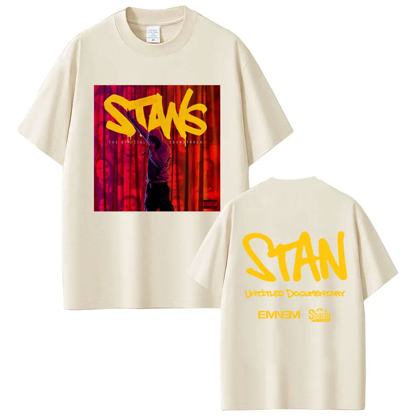 Rapper Eminem 2025 New Album Stans Print T-Shirt Men Women Trendy Hip Hop Vintage T Shirt Oversized Cotton T-shirts Streetwear
