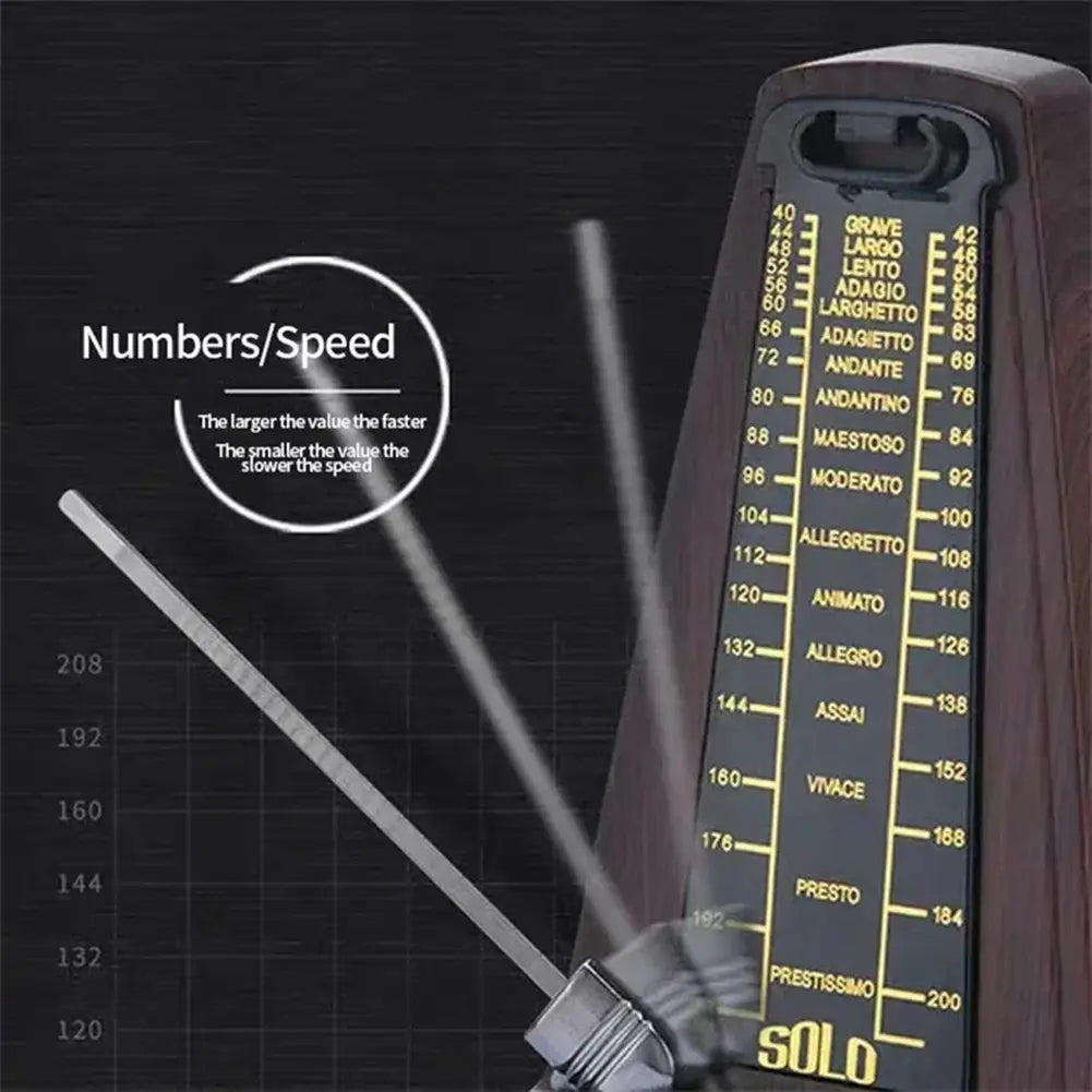 A06F-Standard Precision Mechanical Metronome Is Suitable For Piano Guitar Violin Bass And Other Instruments